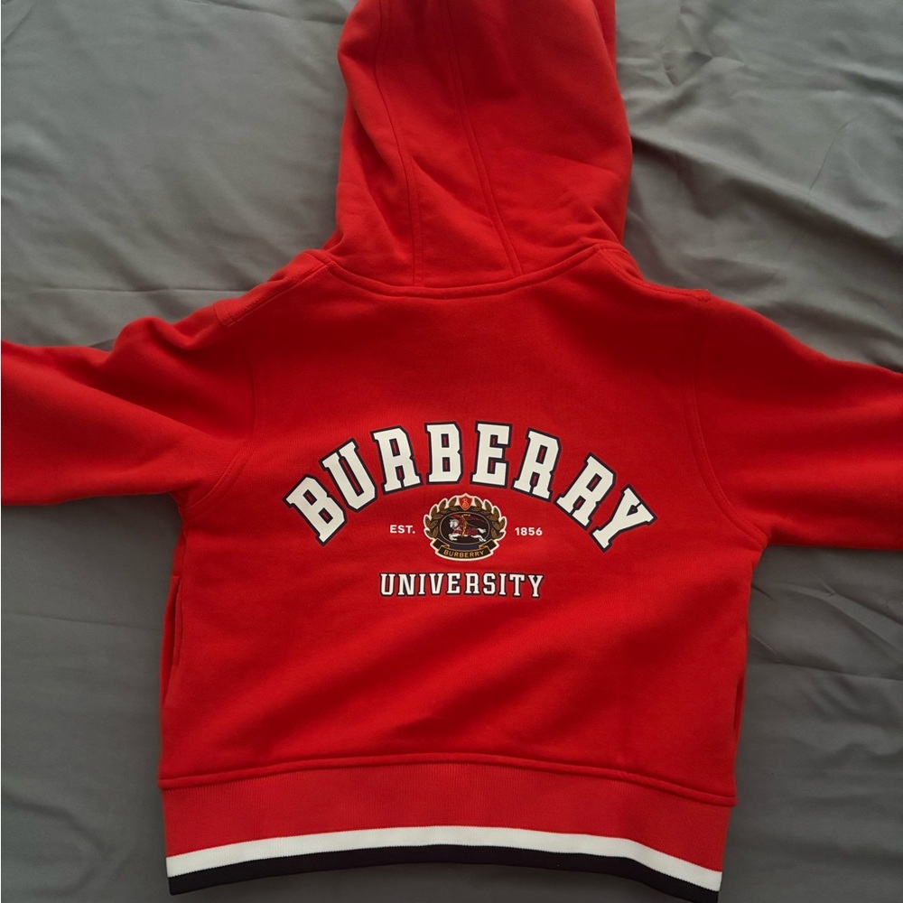 Burberry Kids University Red Hoodie